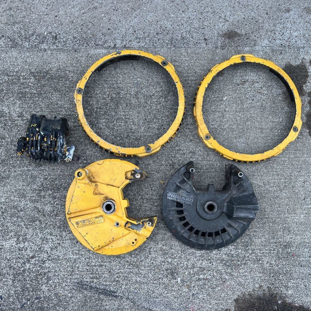 CBX400F 前後 メッキホイール インボード キャリパー タイヤ セット