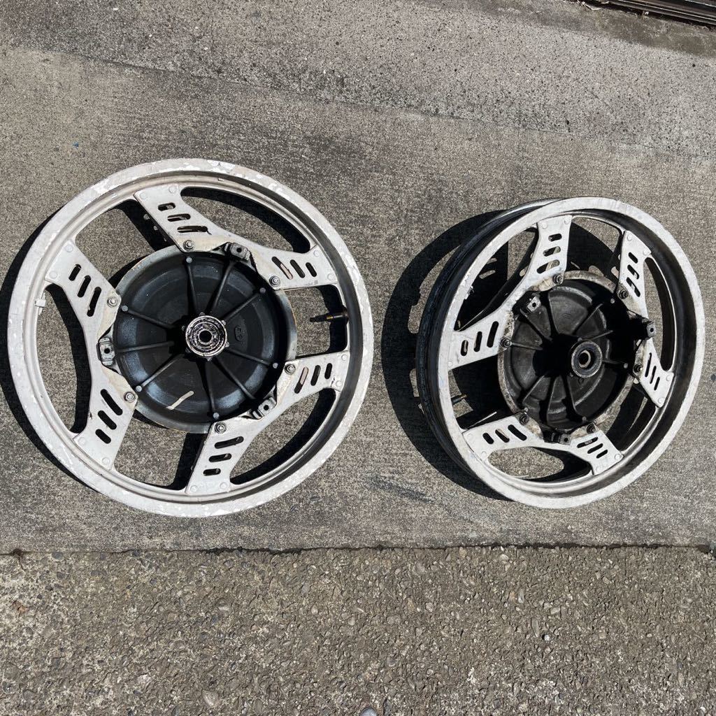 CBX400F 前後 メッキホイール インボード キャリパー タイヤ セット