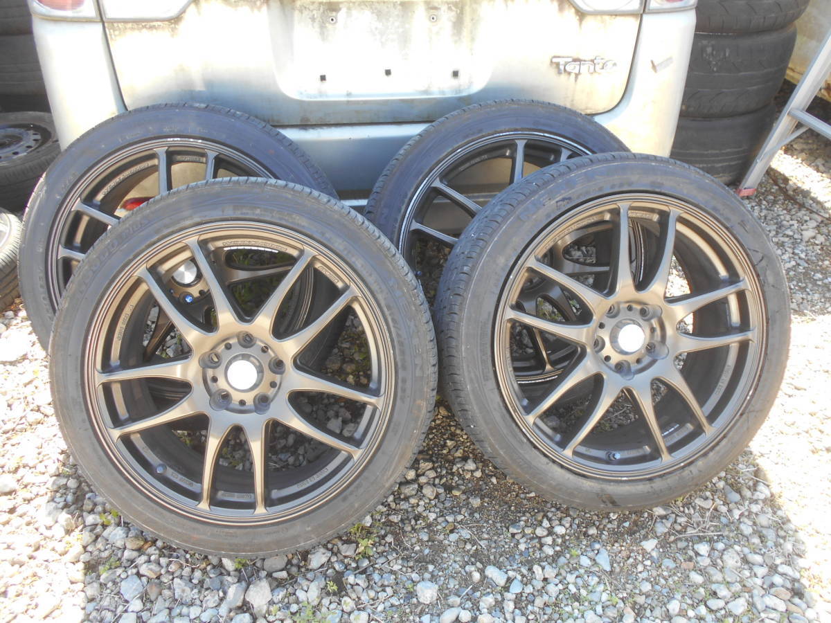 ま-162A ☆ WORK EMOTION Kiwami ☆ 215/45R18 18×7.5J 5H 114.3 +