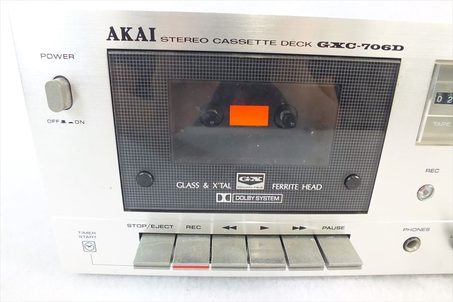 ◇ AKAI アカイ 赤井 GXC-706D カセットデッキ 取扱説明書有り 中古
