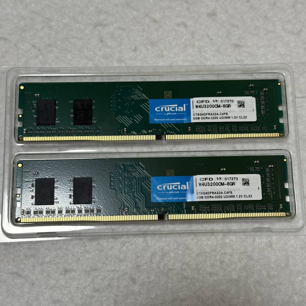 Crucial DDR4-3200 8GBx2 計16GB PC4-25600 W4U3200CM-8GR デスクトップ