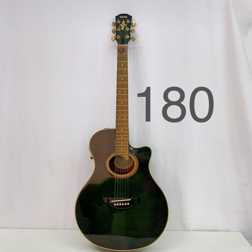 4AC64 YAMAHA ヤマハ APX-6A エレアコギター 黒系 弦楽器 音楽 演奏 楽器 ビンテージ 中古 現状品 動作未確認