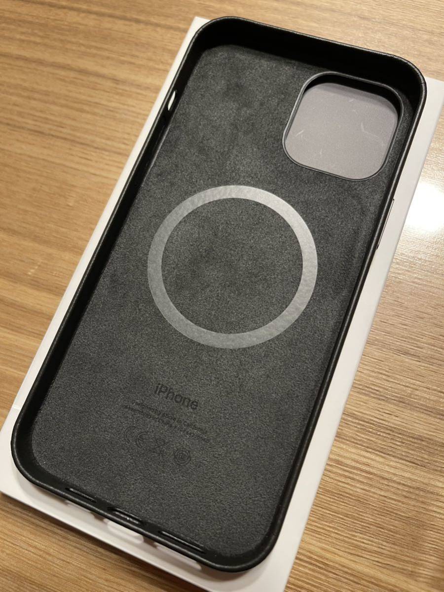 新品 未使用 Apple iPhone 12 Pro Max 純正 レザーケース ブラック