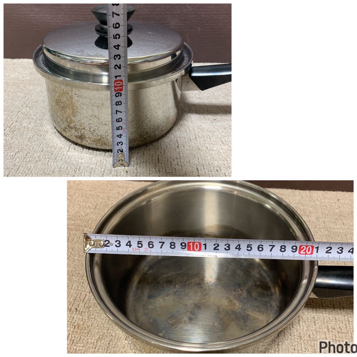 Amway QUEEN アムウェイ クィーン アメリカ製 片手鍋 3セット 