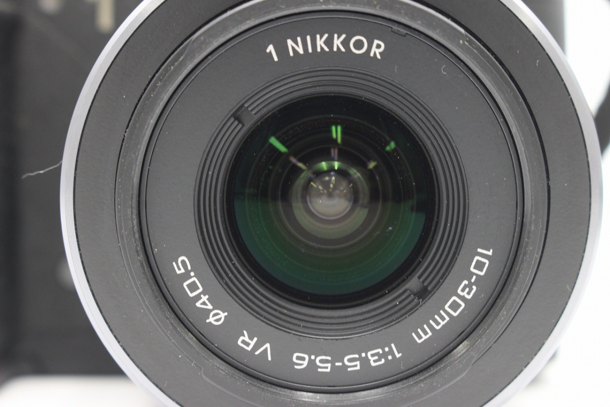 V2 0 Nikon ブラック N1V2HLKBK ストロボ付き 【行董】 Nikon ニコン