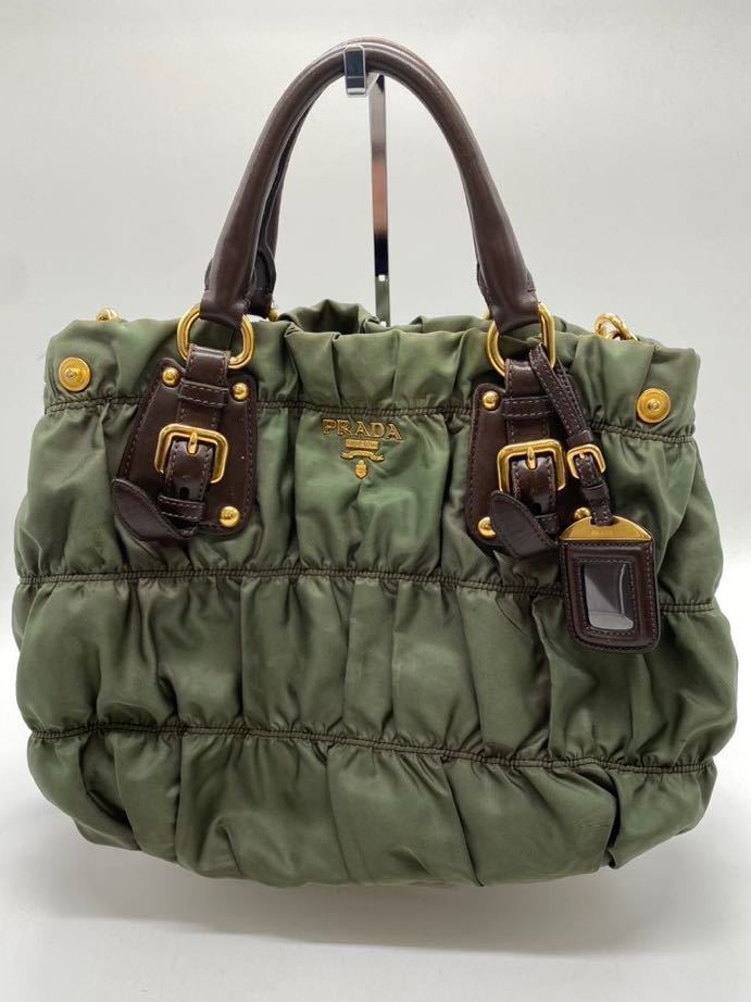 &【売り切り】PRADA プラダ ハンドバッグ