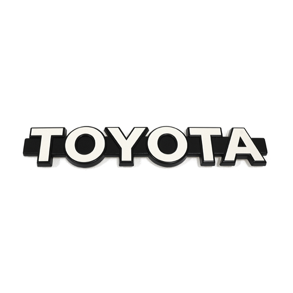【送料無料】 60 ランドクルーザー 純正 フロント グリル エンブレム 39cm×6.5cm TOYOTA 白文字 ハイラックス プロボックス プラド