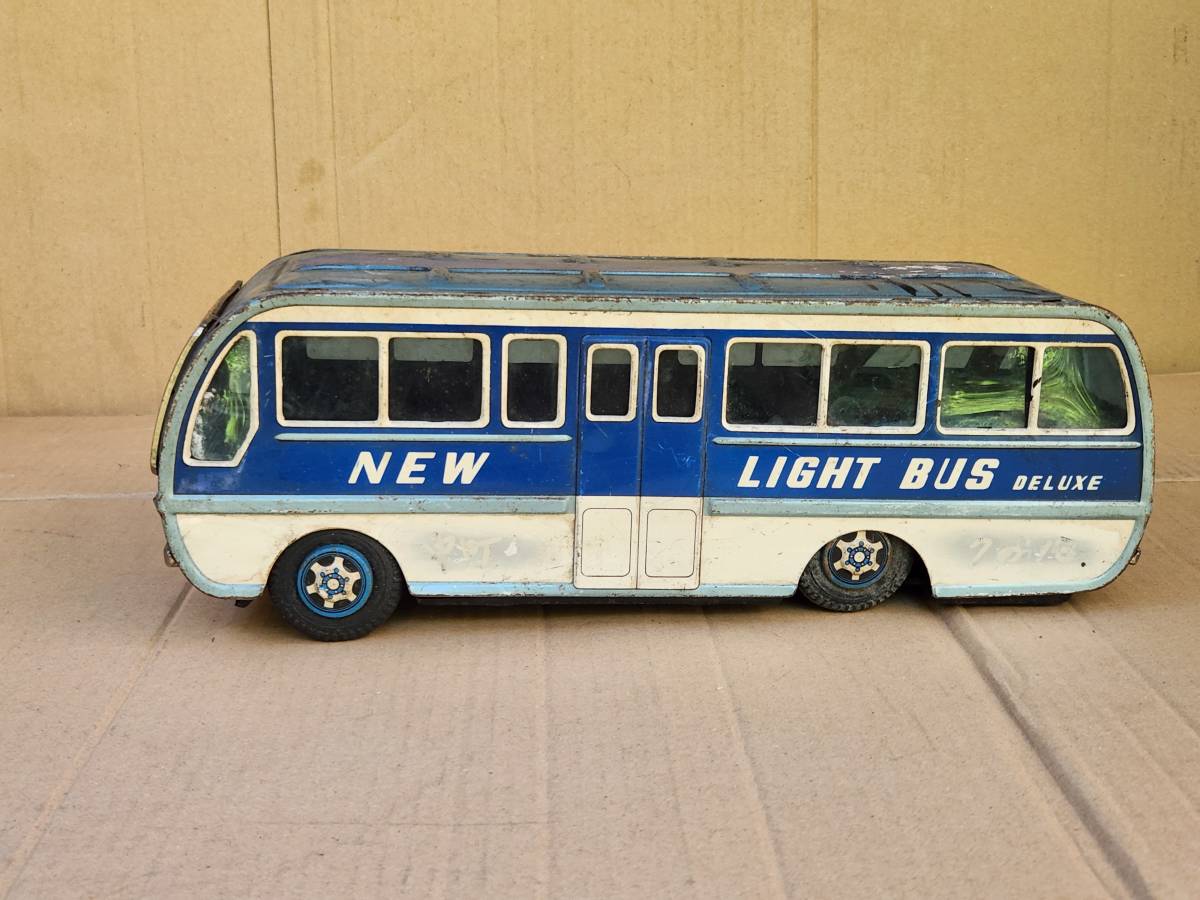 41 昭和レトロ 浅草玩具 マツダライトバス ブリキおもちゃ(自動車
