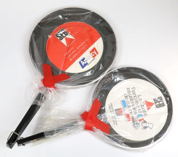 e3204【SEB】クレープパン　オムレットパン　22㎝　26㎝　2点セット　フランス製　セブ　未使用