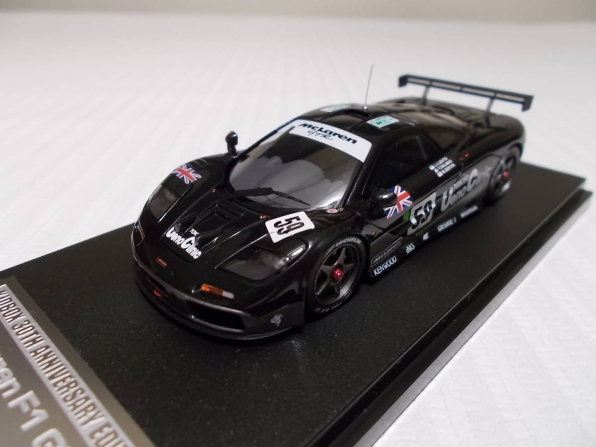 HPI 1/43 マクラーレン F1 GTR #59 上野クリニック Winner Le Mans 1995(Night ver)　Lehto/Dalmas/Sekiya　キッドボックス特注 McLaren F1