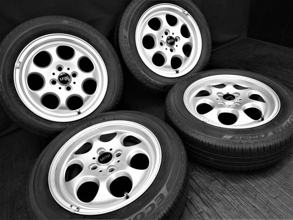 ☆極上品!! BMW MINI 純正アルミホイール+極上国産タイヤ 175/65R15 4