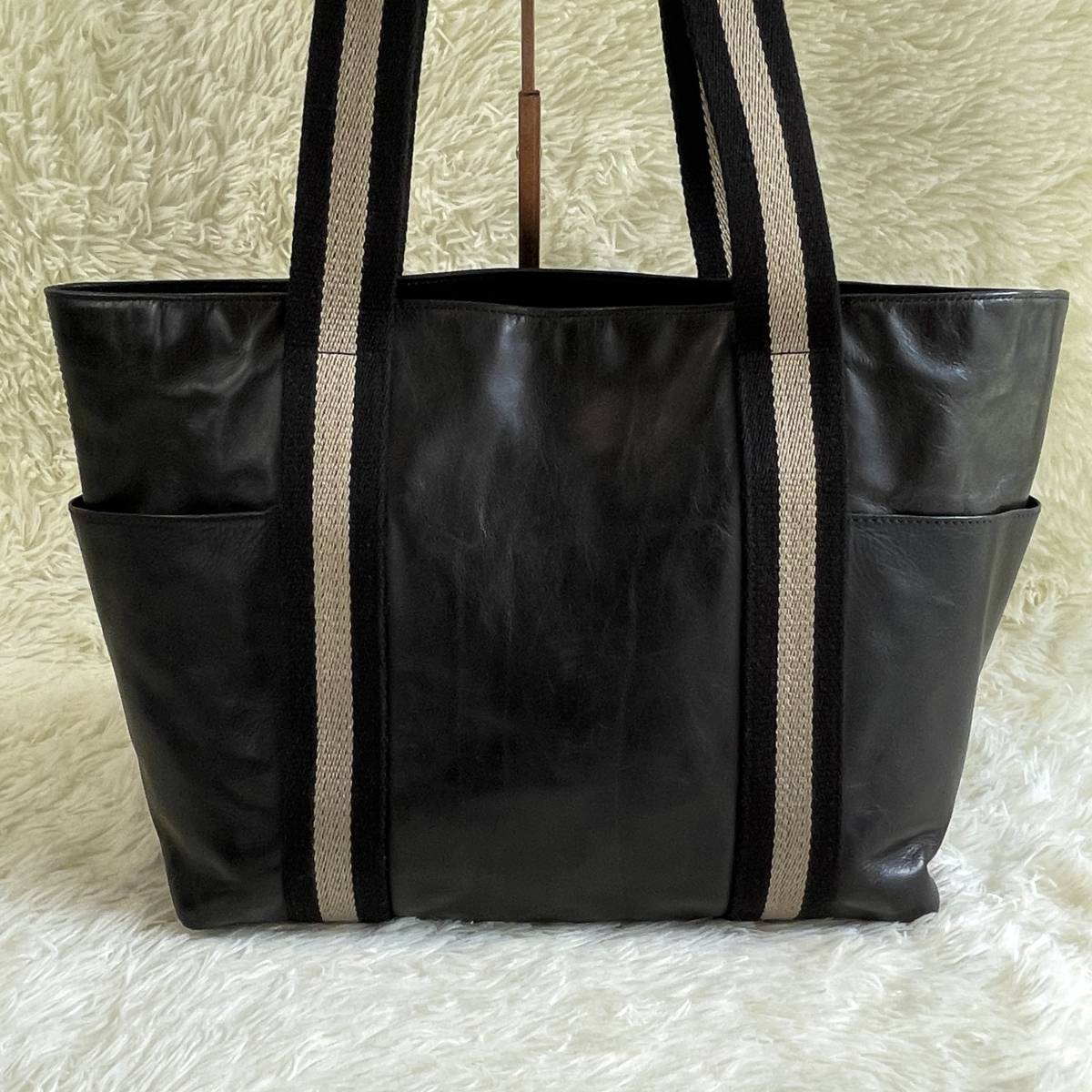 1円【高級品】BALLY トートバッグ ビジネスバッグ トレイン 