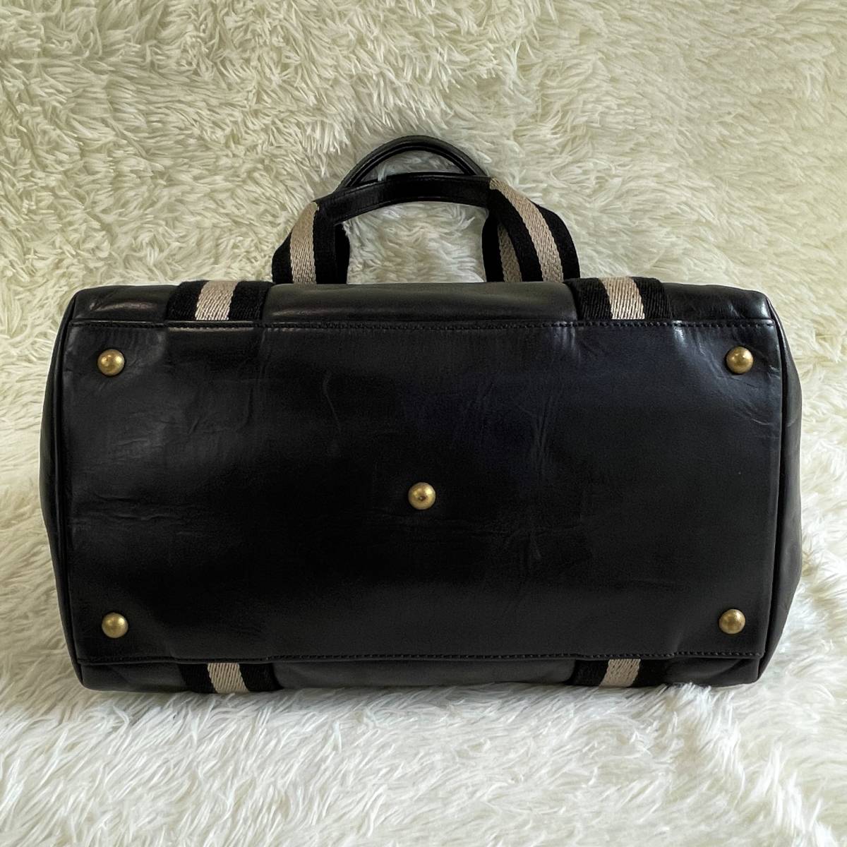 1円【高級品】BALLY トートバッグ ビジネスバッグ トレイン 