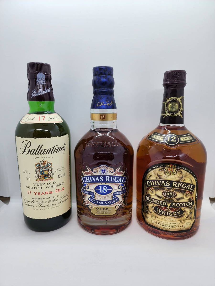 ウイスキー シーバスリーガル CHIVAS REGAL 12年 18年、バランタイン