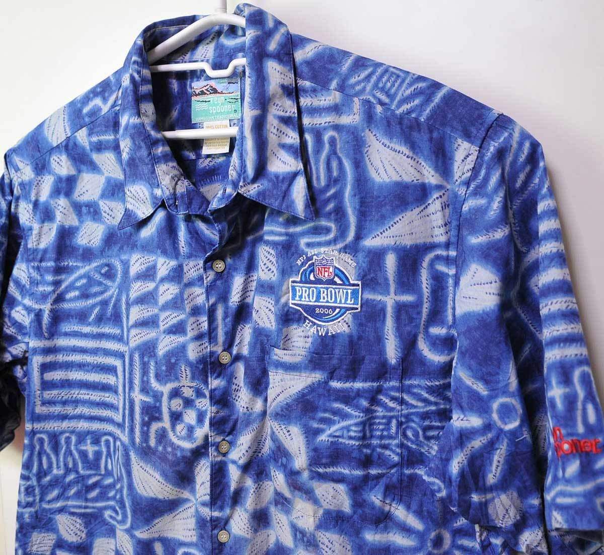 古着●レインスプーナー アロハシャツ プロボウル ハワイ 2006 XL ダイヤモンドヘッドタグ xwp