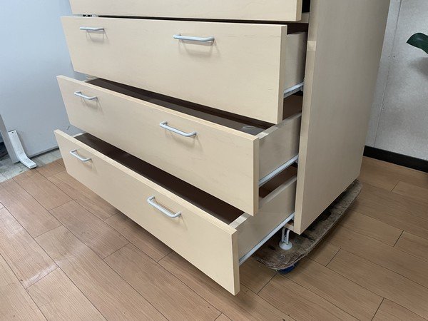 無印良品 希少廃盤モデル メープル 木製 6段チェスト 収納家具 タンス