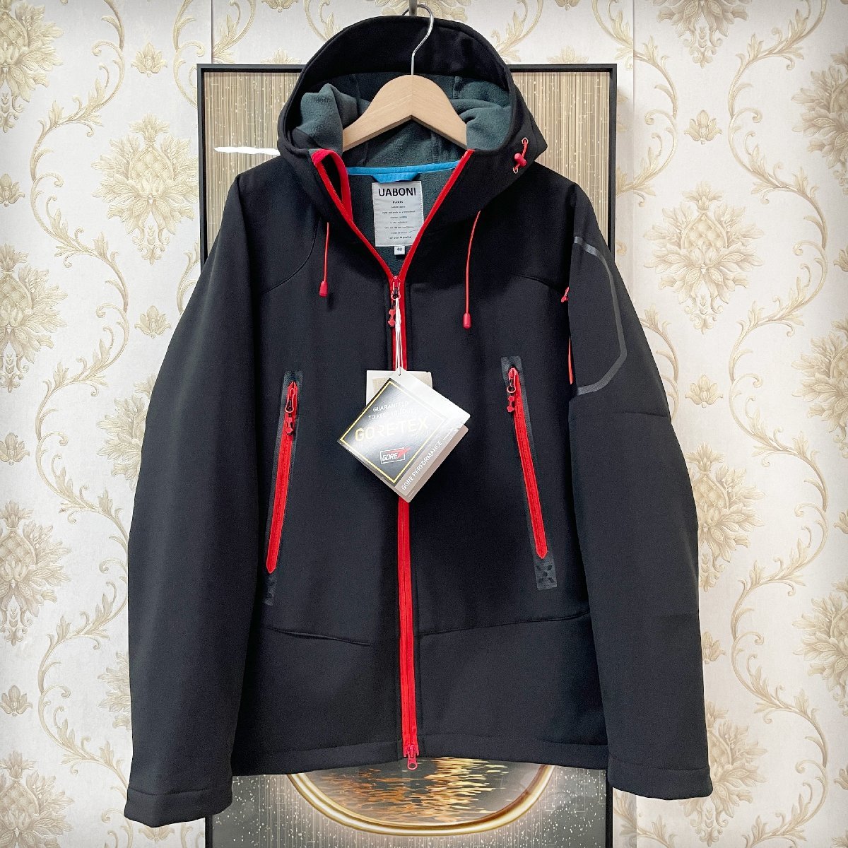 超人気EU製＆定価10万◆UABONI*パリ発*最高級GORE-TEX/ゴアテックス・防水/防風/防寒・最強マウンテンパーカ ジャケット M/46サイズ