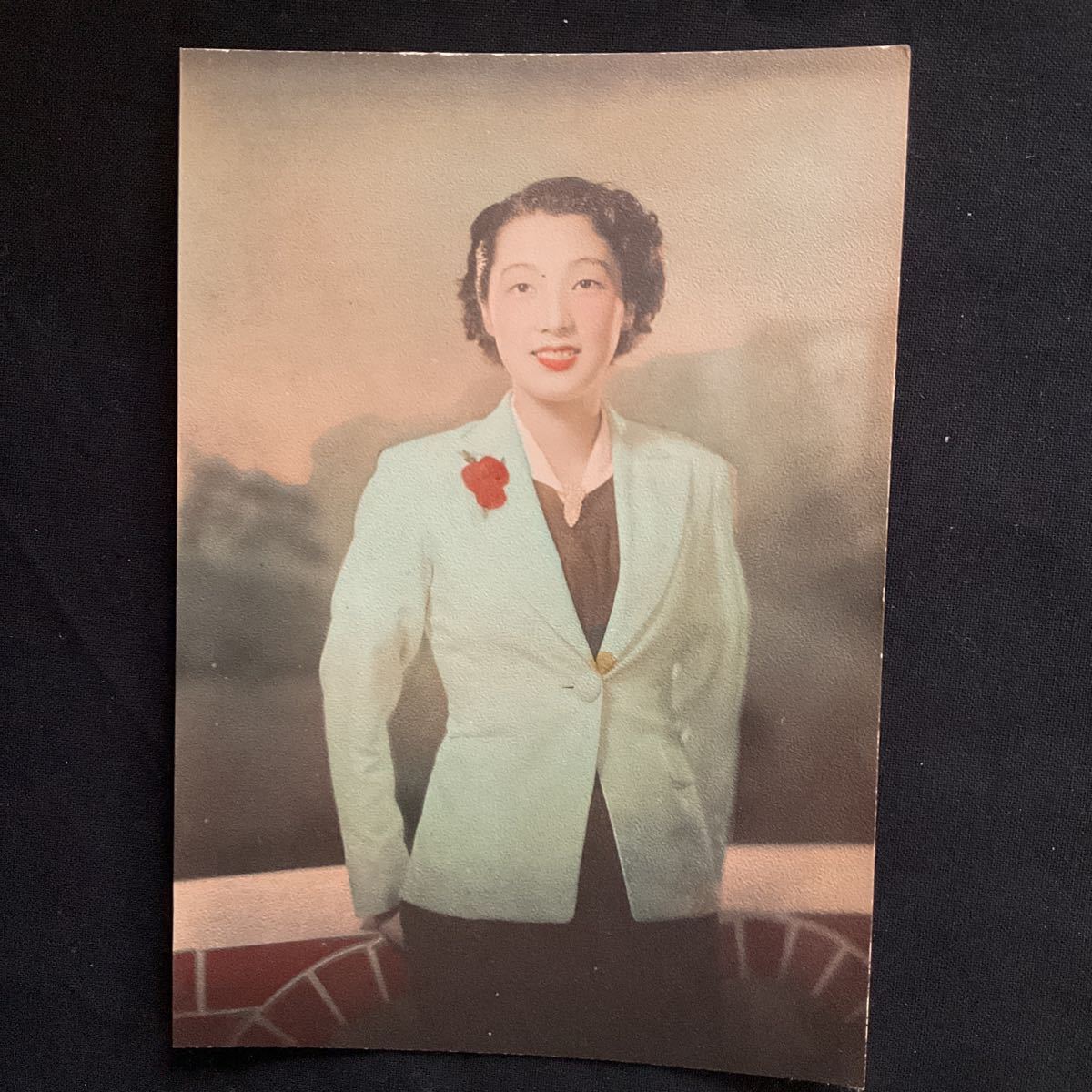 古いブロマイド 古写真 高峰三枝子 戦前女優 サイン入り? 当時の物