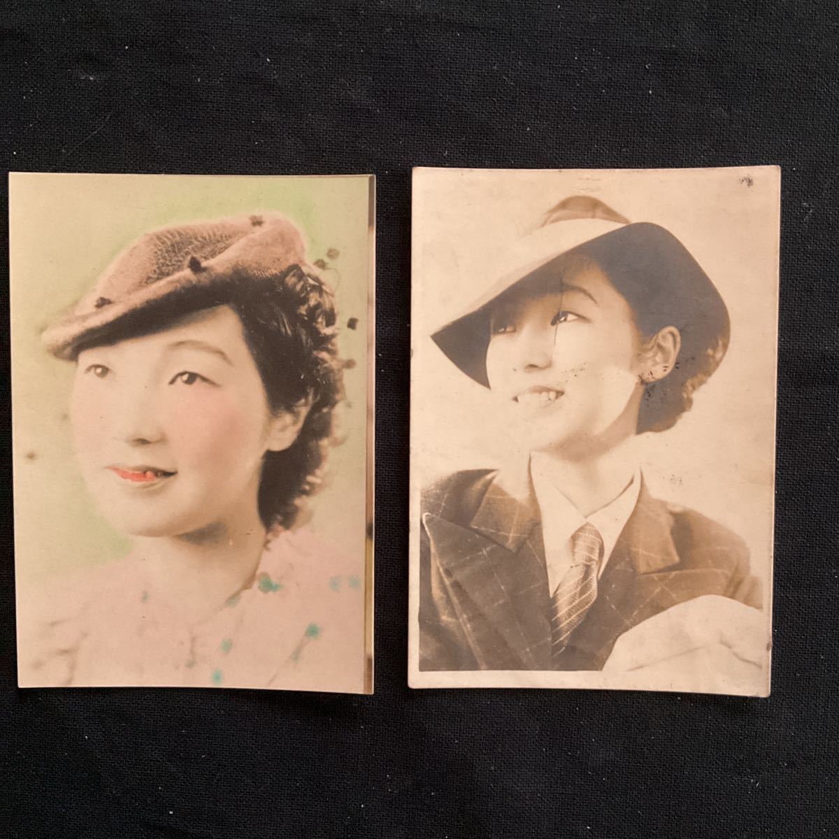 古いブロマイド 古写真 高峰三枝子 戦前女優 サイン入り? 当時の物