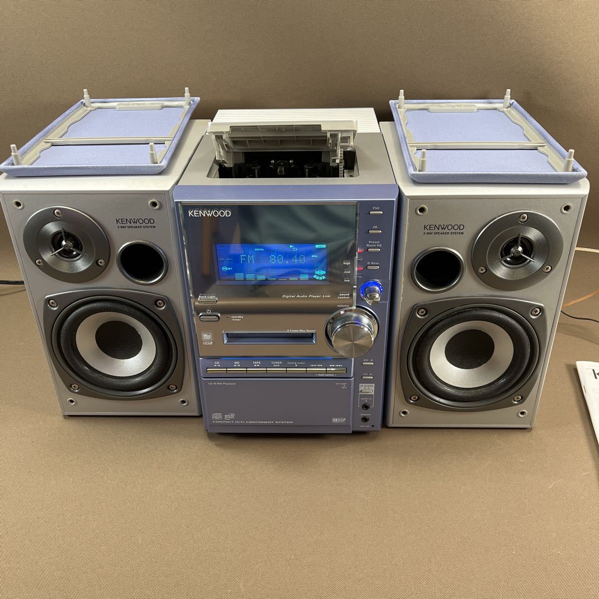 KENWOOD コンパクトHI-FIシステム CD・MD・カセットデッキ