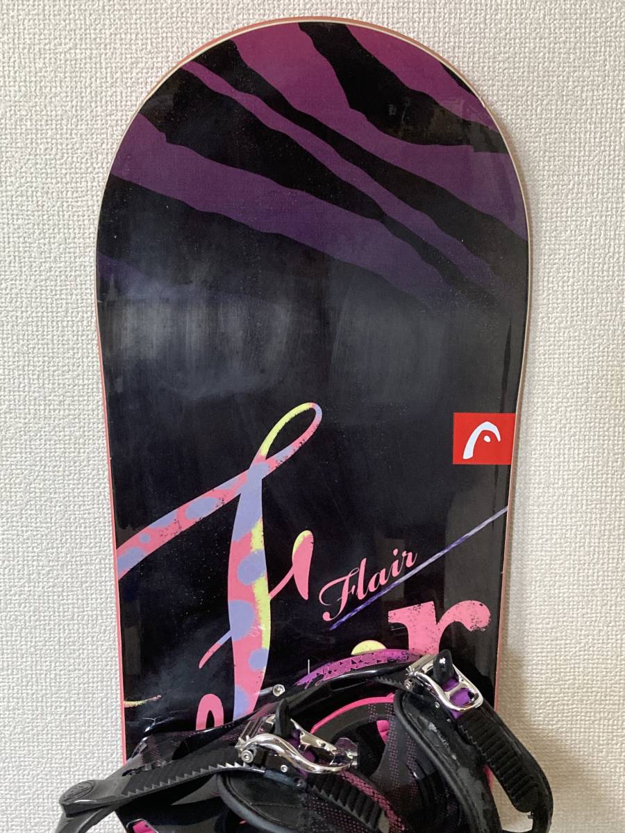 HEAD FLAIR ROCKAスノーボード セット HEAD FLAIR ROCKA 約138cm スノーボード ピンク×ブラック