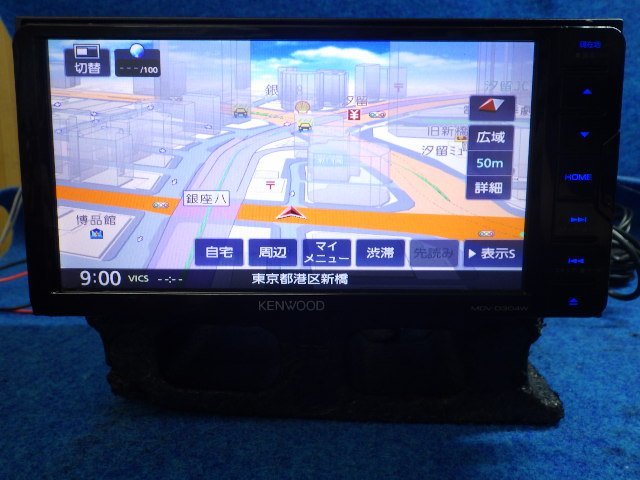 車 KENWOOD ケンウッドMDV-D304W CD USB 地図データ2016年
