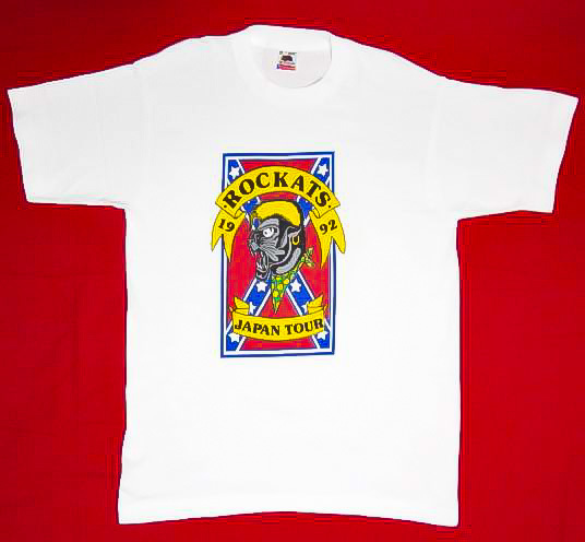 美品 ★ [Mサイズ] 激レア 90年代 当時物 1992年 ROCKATS JAPAN TOUR ロカッツ Tシャツ ★ ビンテージ ネオロカ ロカビリー クリームソーダ_1