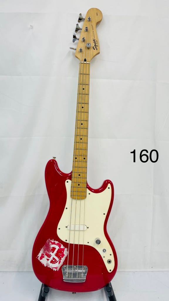 4SC13 Squier by Fender BRONCO BASS スクワイヤー フェンダー ブロンコバス エレキベース 060712992 赤 ケースなし 中古 現状品