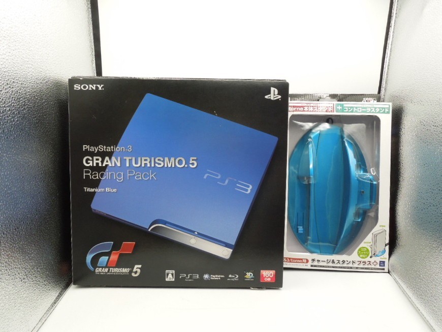 T【HW1-89】【140サイズ】プレイステーション3 gran turismo.5 レーシングパック/CECH-2500A/動作未確認/通電可/※スレ傷・汚れ有