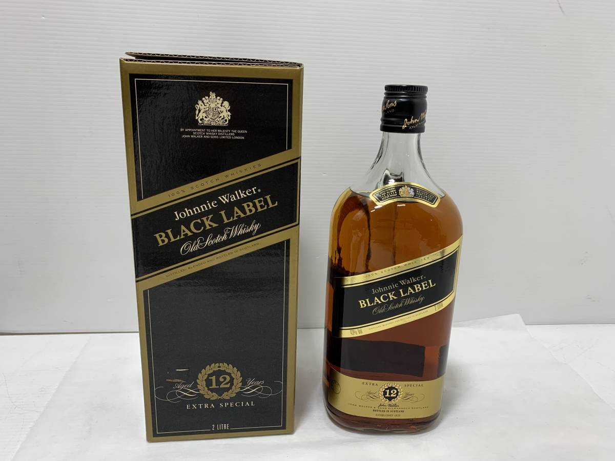 2015◇【未開栓】Johnnie Walker BLACK LABEL 12年 2L 43％ ジョニー 