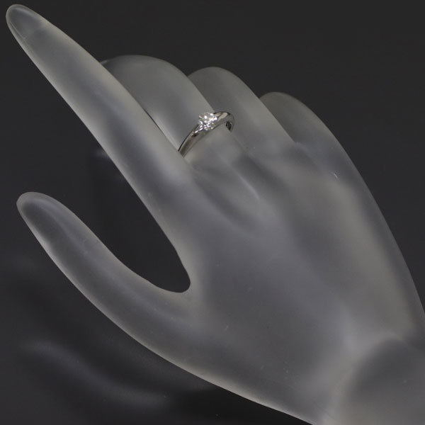 Pt900 ダイヤモンド リング 0.414ct SELBY