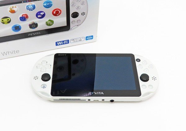 ○【SONY ソニー】PS Vita Wi-Fiモデル PCH-2000 グレイシャーホワイト