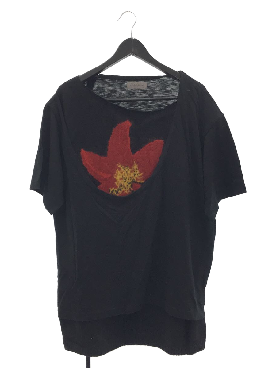 yohji yamamoto POUR HOMME◇カットソー/3/コットン/BLK/hx-k31-180