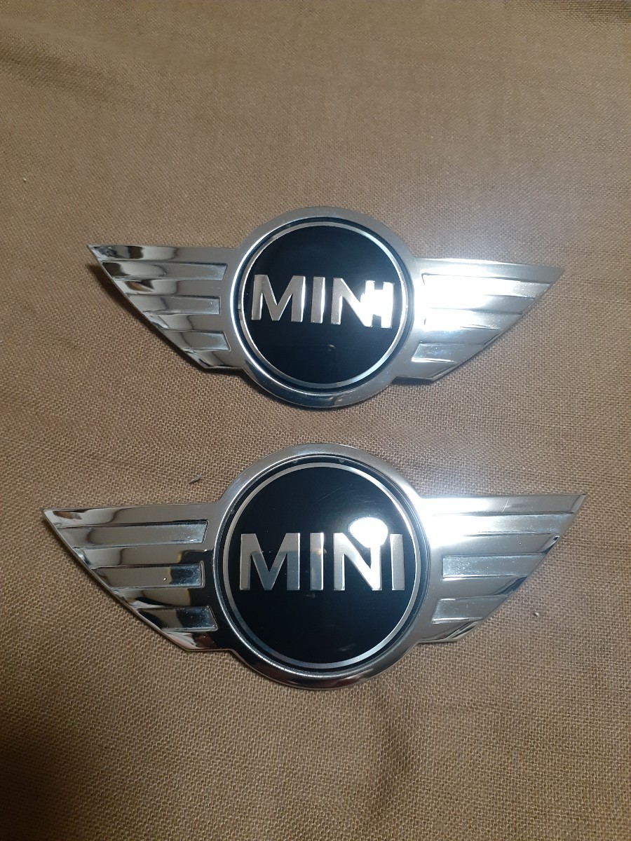 BMW ミニクーパー R56 エンブレム 前後セット MINI Cooper 51142754973 51147026186