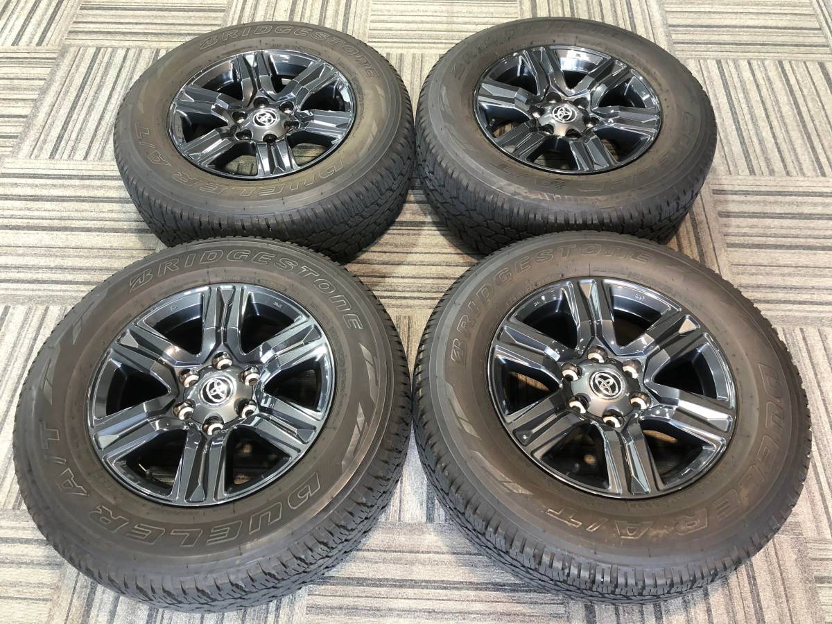 中古品】トヨタ ハイラックス Zグレード 純正アルミホイール265/65R17 