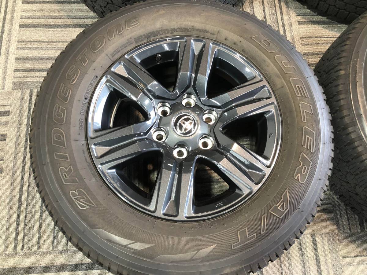 中古品】トヨタ ハイラックス Zグレード 純正アルミホイール265/65R17 