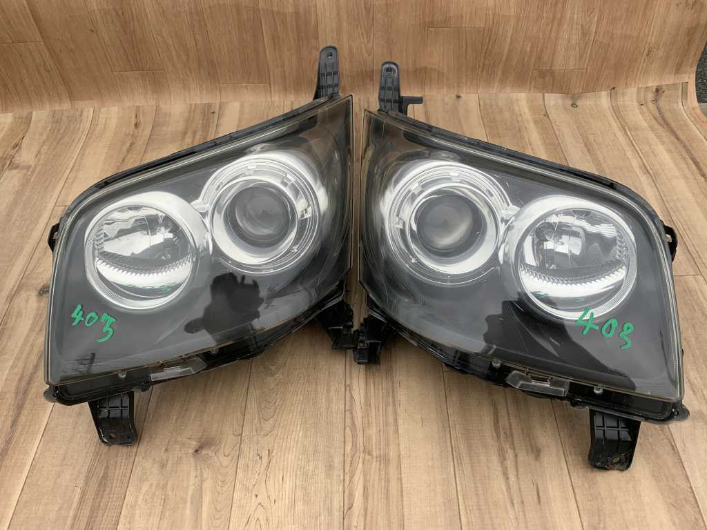 413 良品 L175S L185S ムーヴカスタム 前期 ヘッドライト ヘッドランプ
