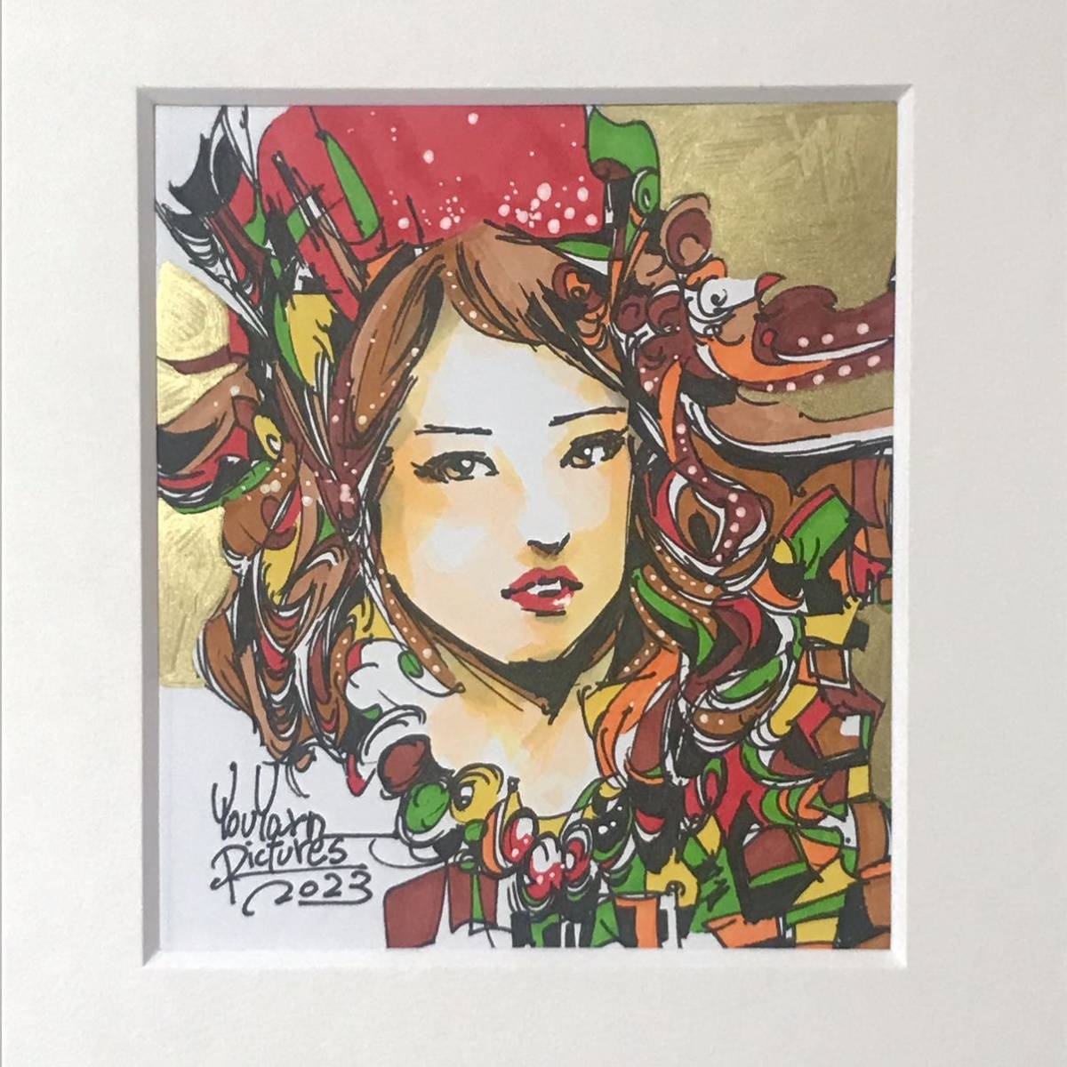 【作品証明書付】「トパーズの女王」■松崎祐哉■真作■一点物■現代アート■東京藝術大学卒業作家