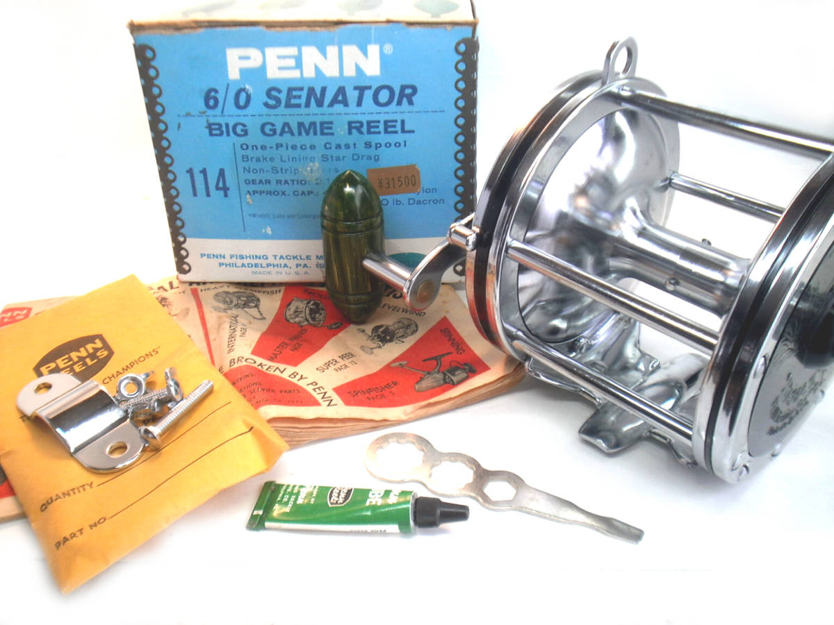 即決☆送料無料☆ペン 海の男のリール PENN 114 6/0 SENATOR☆未使用品