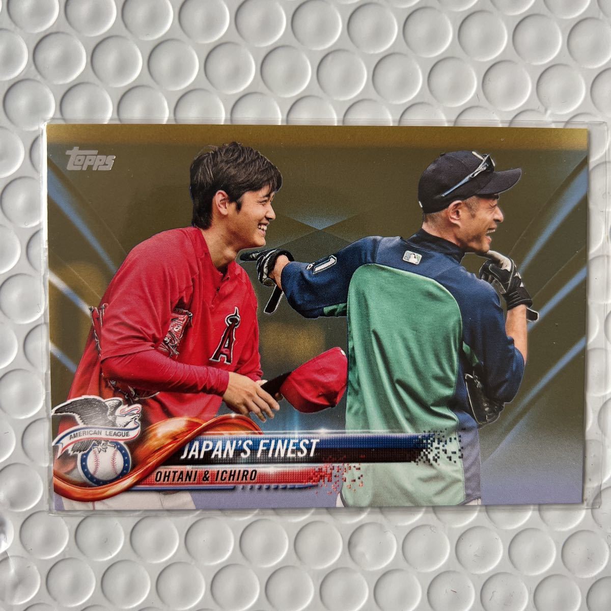 2018 TOPPS UPDATE SERIES US153 大谷翔平　イチロー　コラボカード　シリアル入　ルーキー