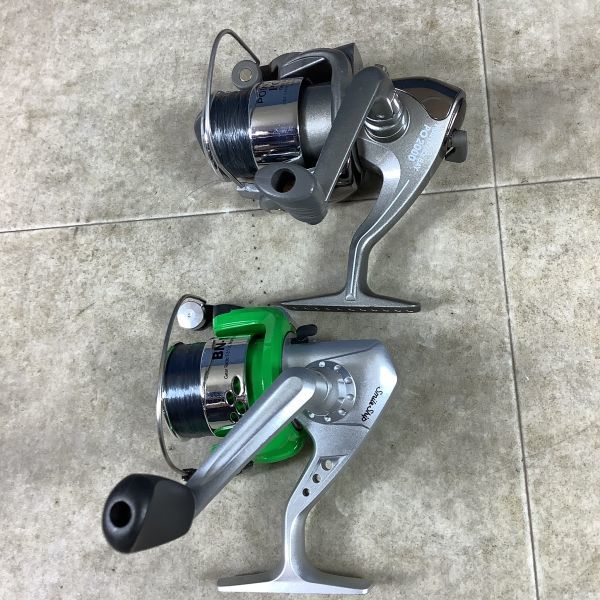 初心者 釣具セット リール付きロッド ライン付 -釣り具(スピニング