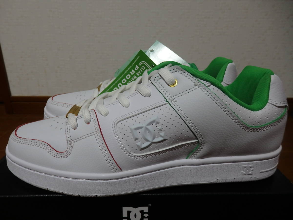 即決☆レア！限定！♪新品 DC SHOES ＤＣシューズ スニーカー マンテカ ４ メキシコ MANTECA 4 S ALEXIS RAMIREZ 27.0cm ホワイト グリーン