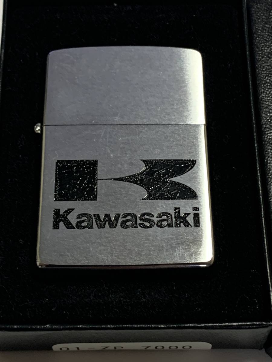 1985年　KAWASAKI カワサキ モータース イタリック体 オートバイ ZIPPO　USED美品