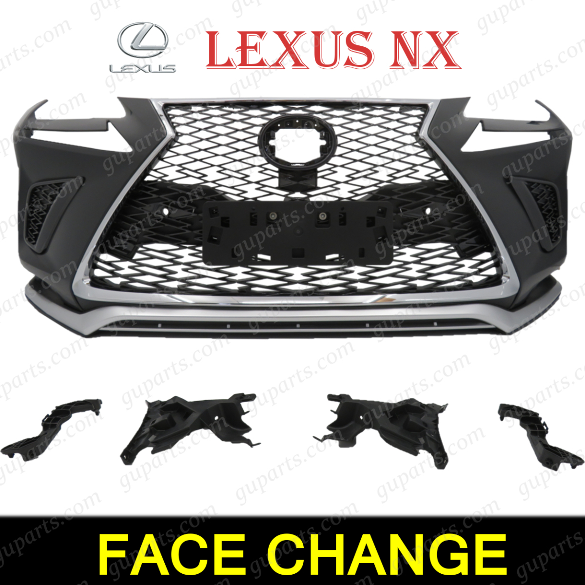 LEXUS NX 後期 Fスポーツ フロントバンパー セット 前期 → 後期仕様