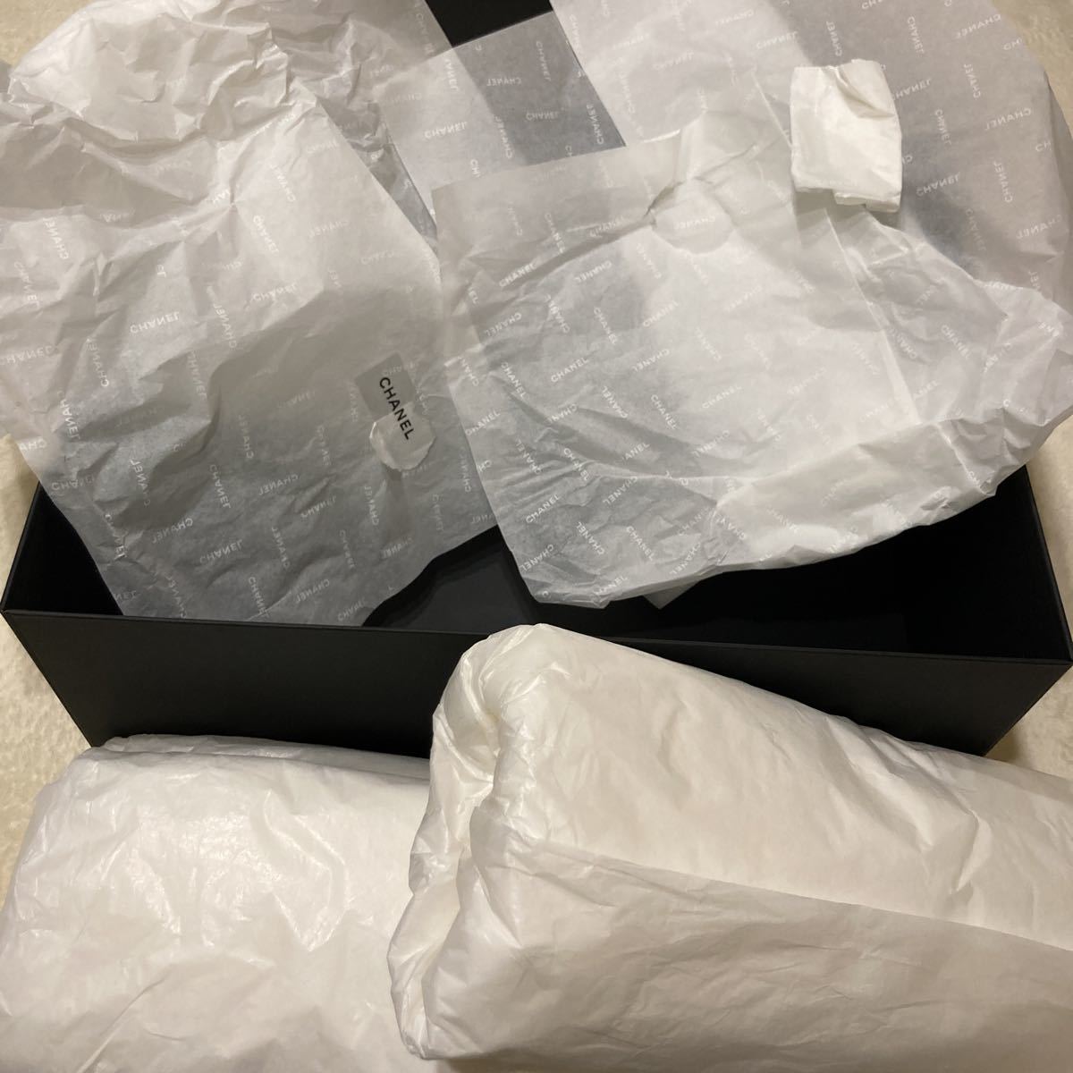 シャネル CHANEL 空箱 ギフトボックス 黒 マグネット式41×30×18