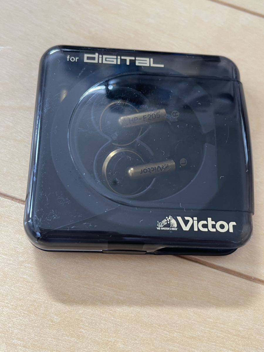 中古　Victor/ビクター HP-F205 SL/ゴールド　ステレオミニ ヘッドホン／動作確認済み ／イヤフォン 