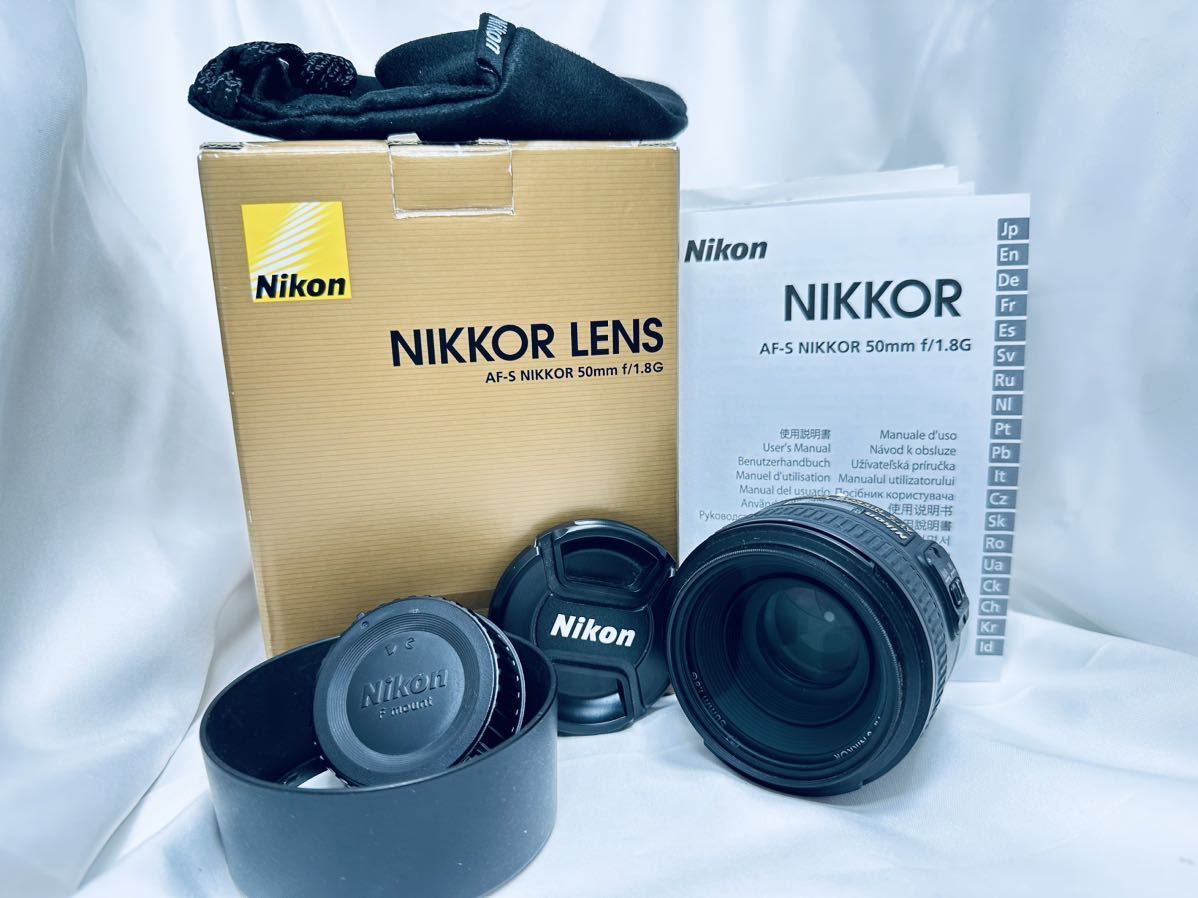 極美品】ニコン単焦点 50mm AF-S f1.8 カメラレンズ AF-S NIKKOR