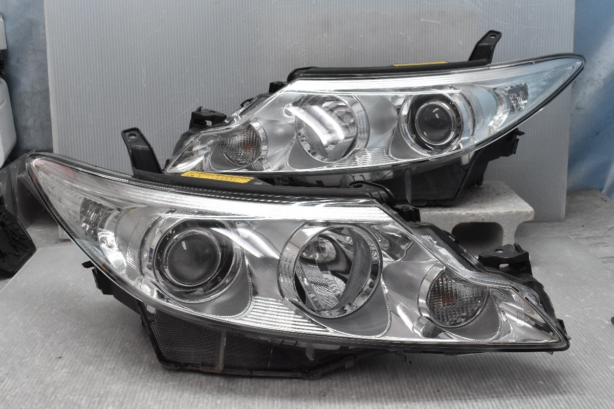 美品 エスティマ ACR50W 前期 ヘッドライト 左右 キセノン HID レベ付