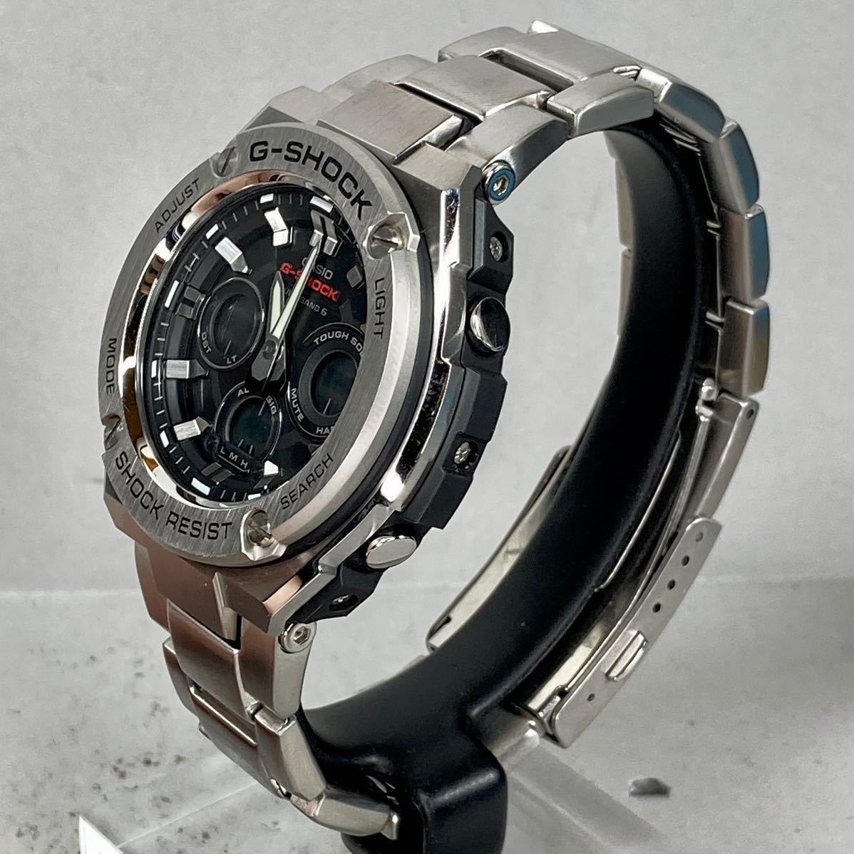 極美品G-SHOCK GST-W310D-1AJF G-STEEL/Gスチール タフソーラー 電波 
