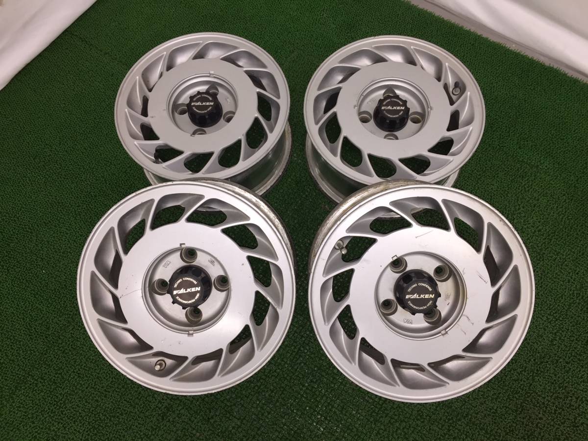 帯広発☆【希少絶版】ファルケン　エアロディッシュホイール　14×6JJ　４本　売切り！　